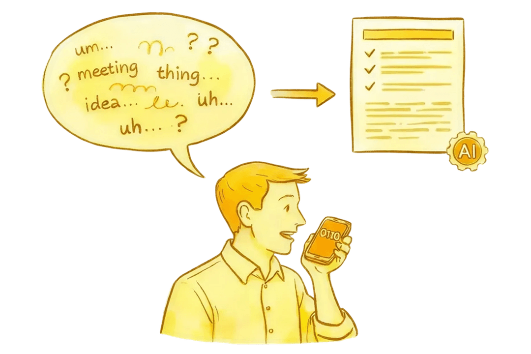 From messy thoughts to organized notes