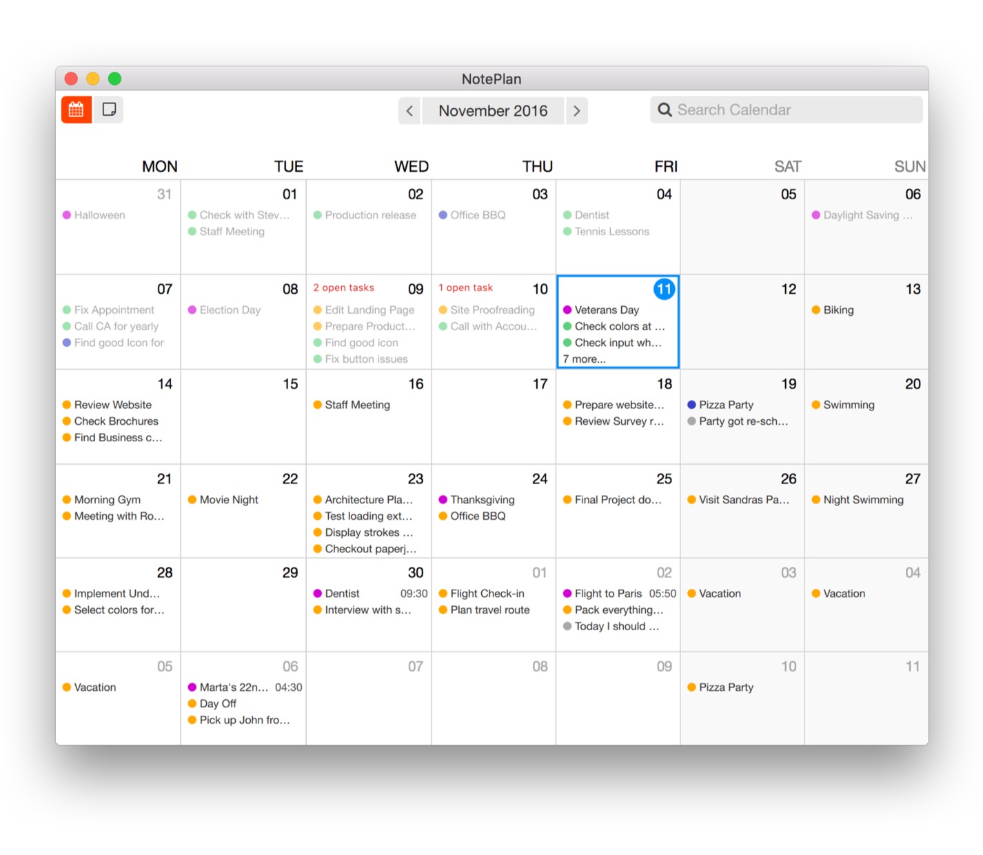 NotePlan Notesbased Calendar and Todos